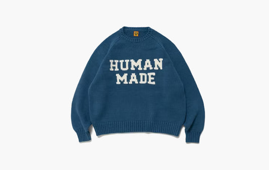 Rabbit Raglan Knit Sweater "Blue"
