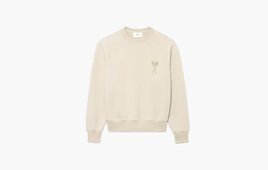 Ami De Coeur Tonal Boxy Fit Crewneck "Beige"