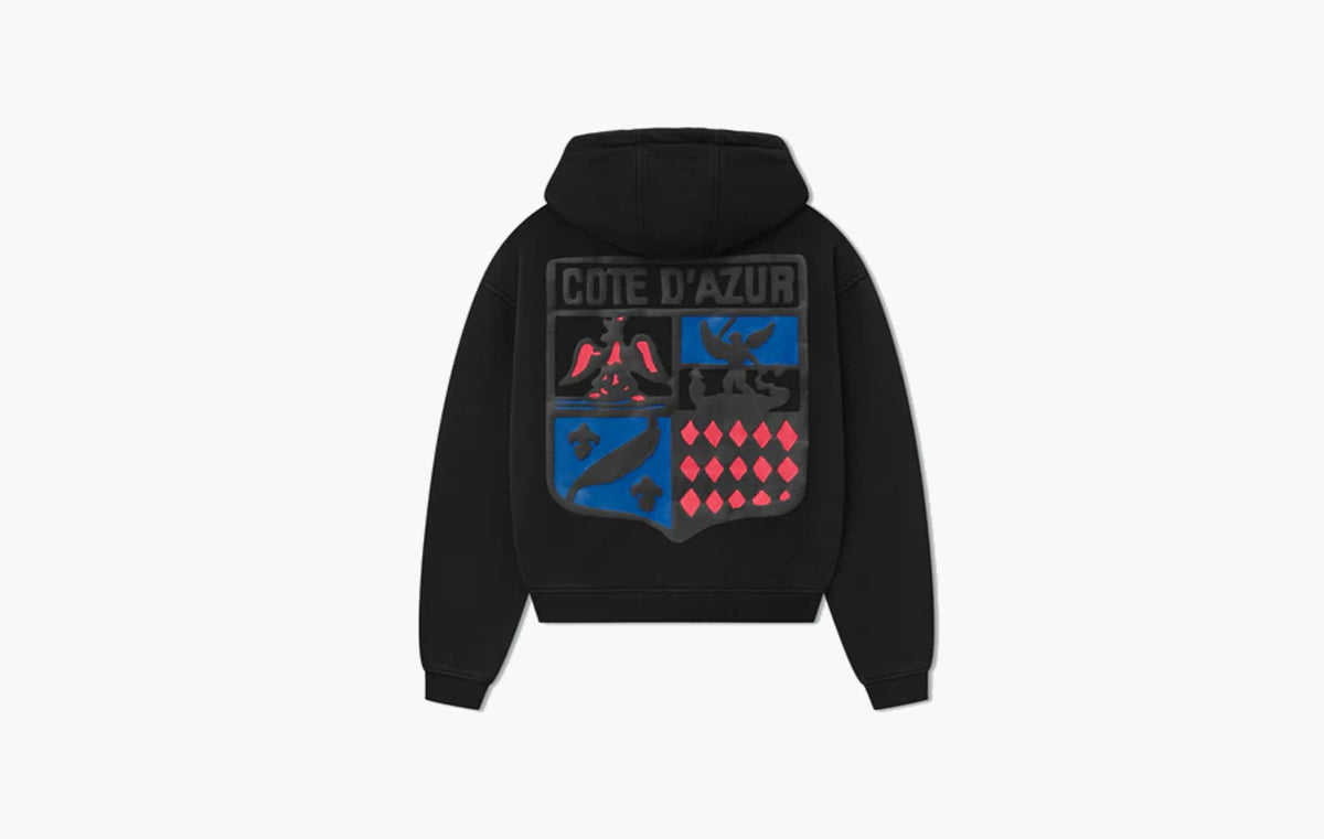 Cote D'azur Crest Oversized Hoodie "Black"
