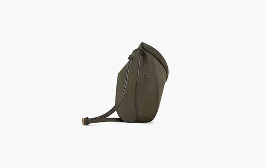 Nububck Leather Belt Bag "Khaki"