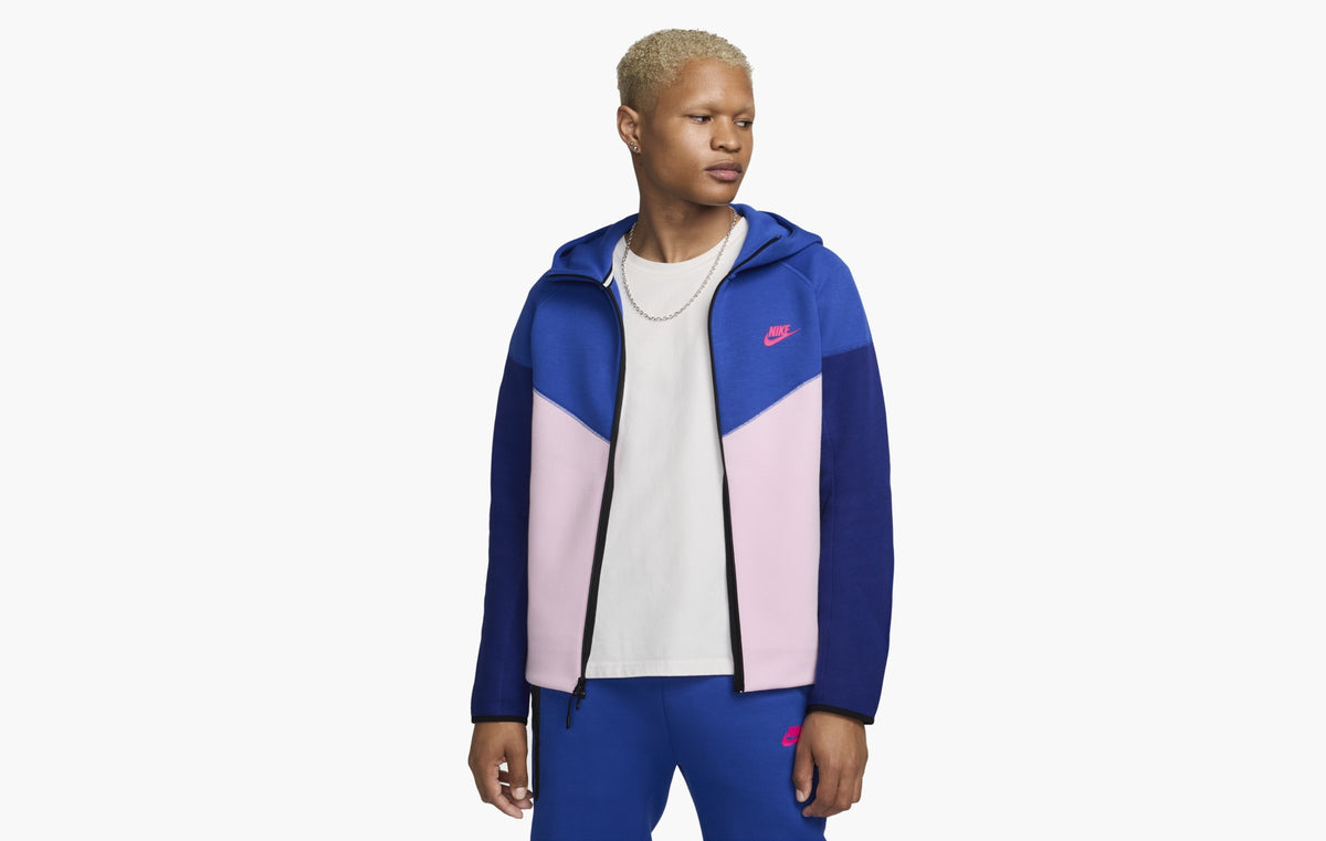 Sportswear Tech Fleece Windrunner Full Zip Hoodie "Game Royal/Pink Foam/Hyper Pink"