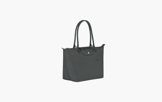 Le Pliage Green M Tote Bag Recycled Canvas "Graphite"