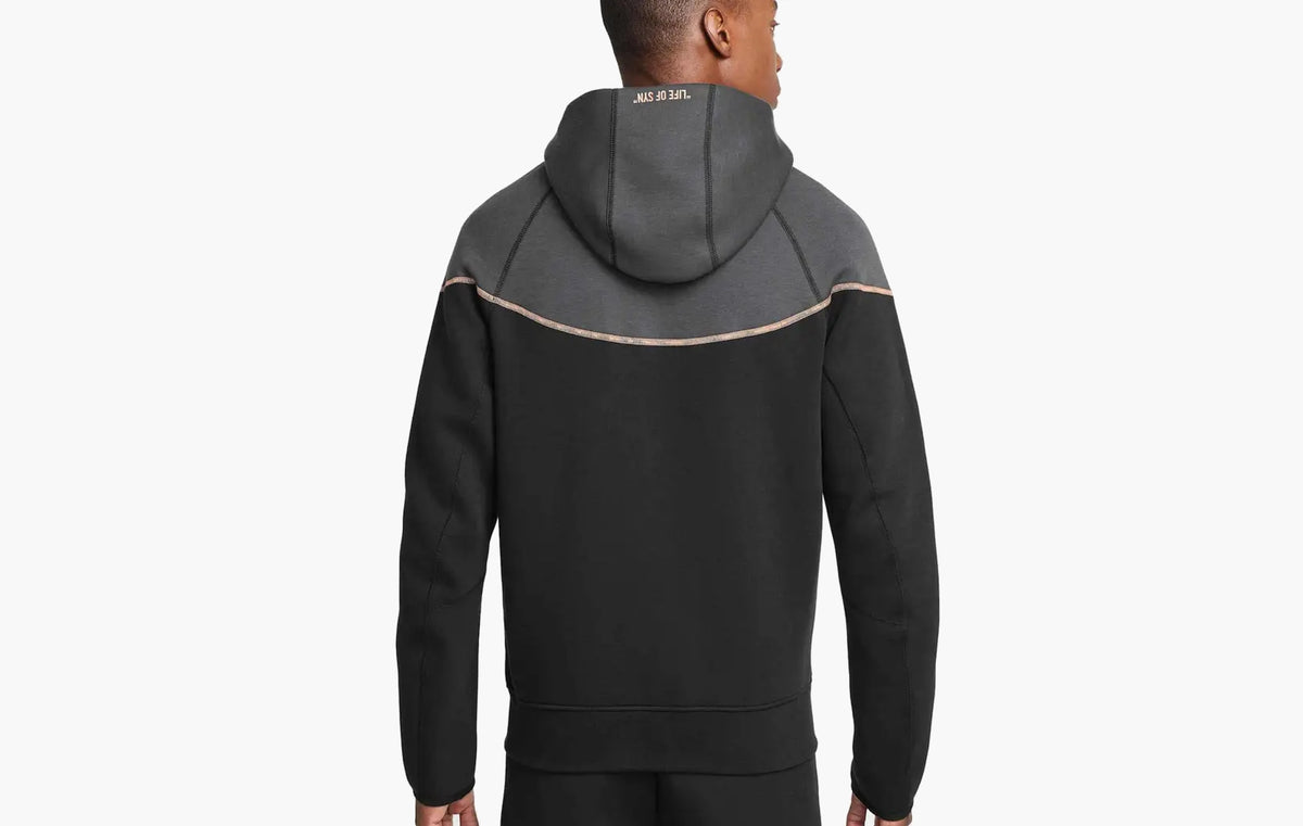 Sportswear Tech Fleece x Central Cee Full Zip Hoodie "Black/Metallic Red Bronze"