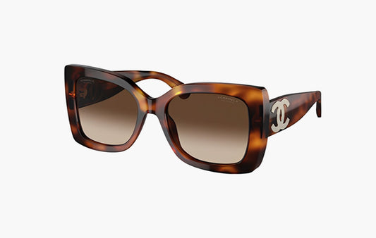 Plate Frame Square Sunglasses "Brown"