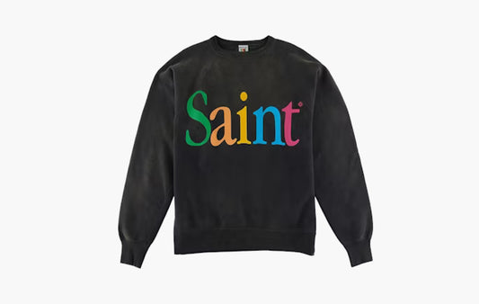 Colorful Saint Crewneck Sweatshirt "Vintage Black"