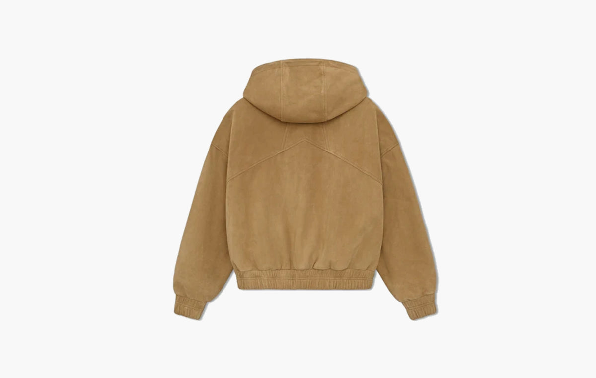 Suede Crest Hoodie "Brown"