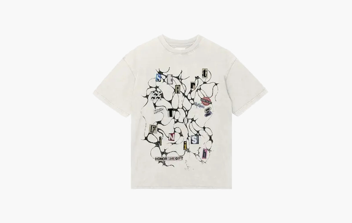 Start To Finish Tee "Bone"
