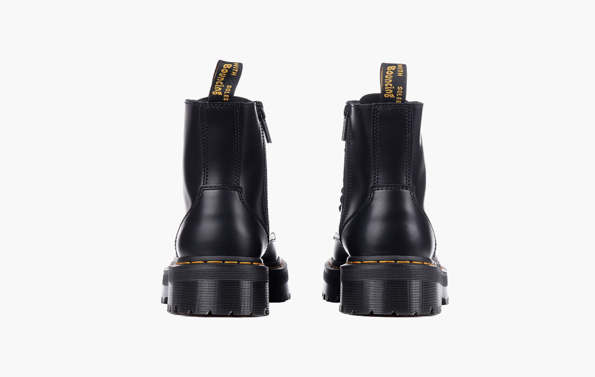 Jadon Platform Boots "Black Smooth Leather"