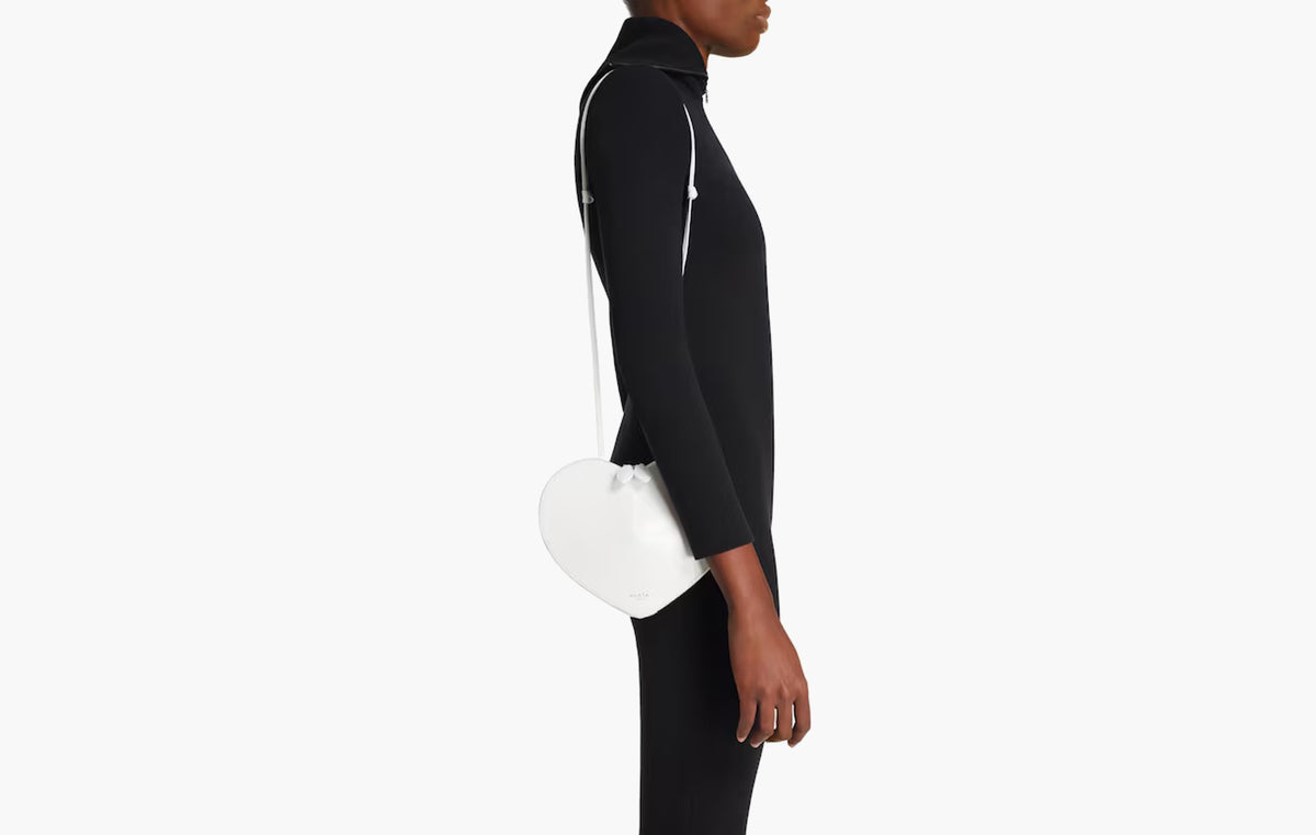 Le Coeur Handbag Made Of Luxury Calfskin "Optic White"