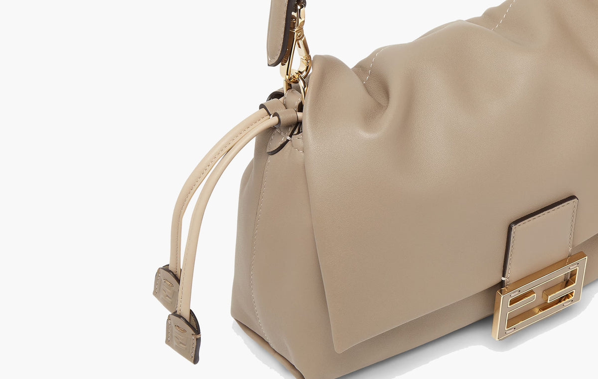 Mamma Baguette Medium Nappa Leather "Dove Grey"