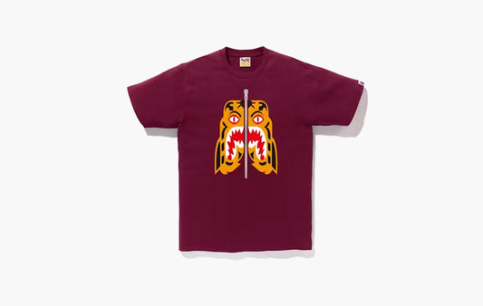 BAPE Tiger Tee "Burgundy"