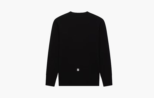 College Slim Fit Crewneck Sweatshirt "Black"