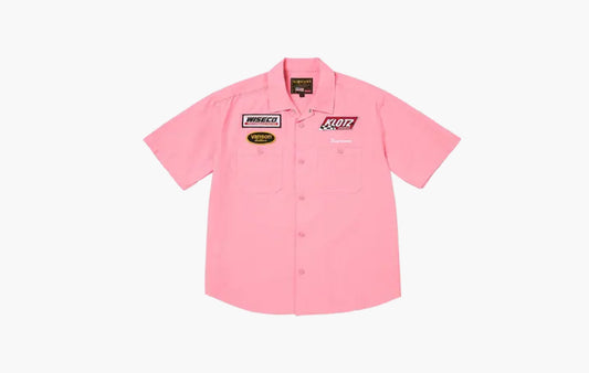 Leathers Short-Sleeve Work Shirt "Pink"
