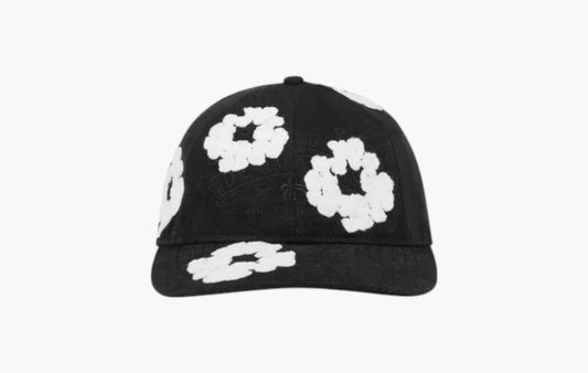 Denim Cotton Wreath Cap "Black"