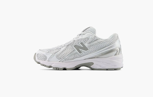 740 Bungee Lace (PS) "White Silver Metallic"