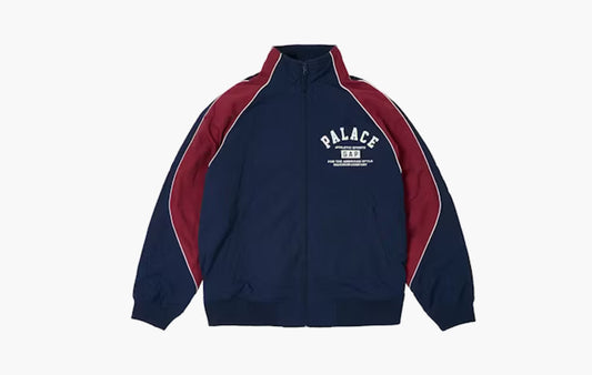 Nylon Track Top "Navy/Red"