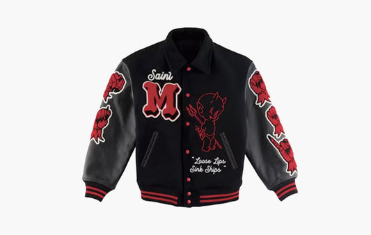 Devil Varsity Jacket "Black"