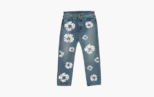 Denim Tears x Levi's 501 Cotton Rhinestone Wreath Jeans "Indigo"