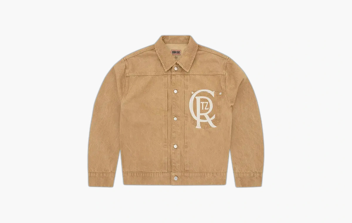 Crest Chainstitch Denim Trucker "Tan"