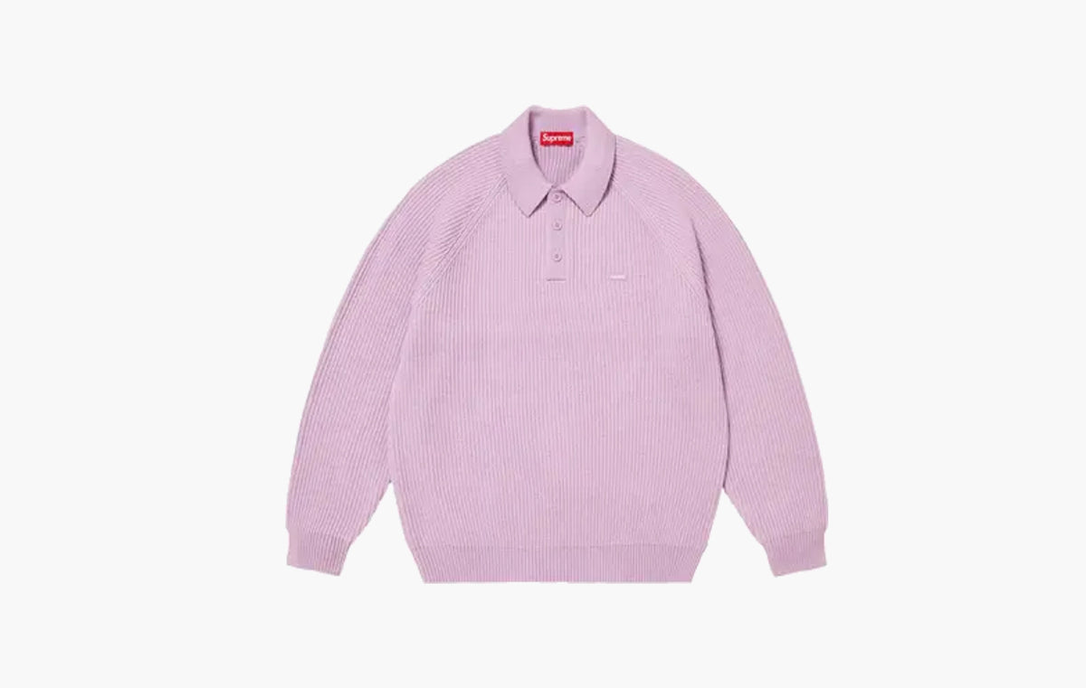 Small Box Polo Sweater "Lavender"