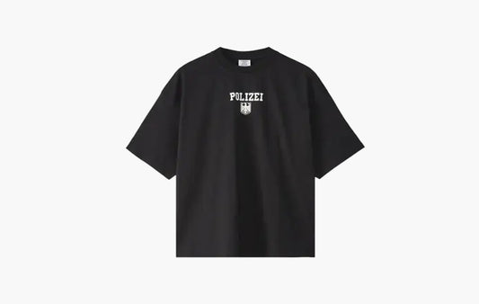 Polizei Regular T-Shirt "Washed Black"