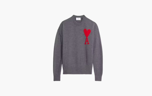 ADC Crewneck Sweater "Heather Grey/Red"