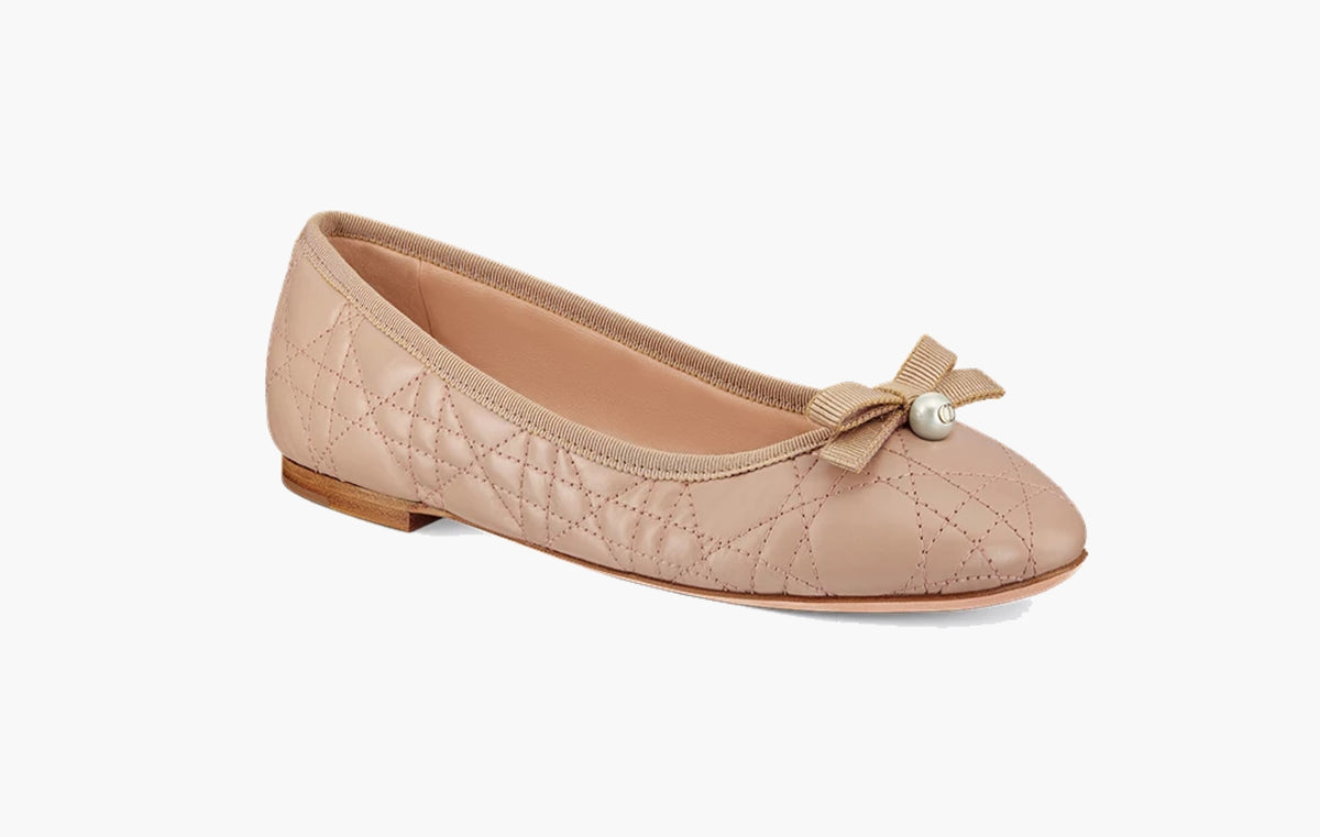 Ballet Flat WMNS "Nude Quilted Cannage Calfskin"