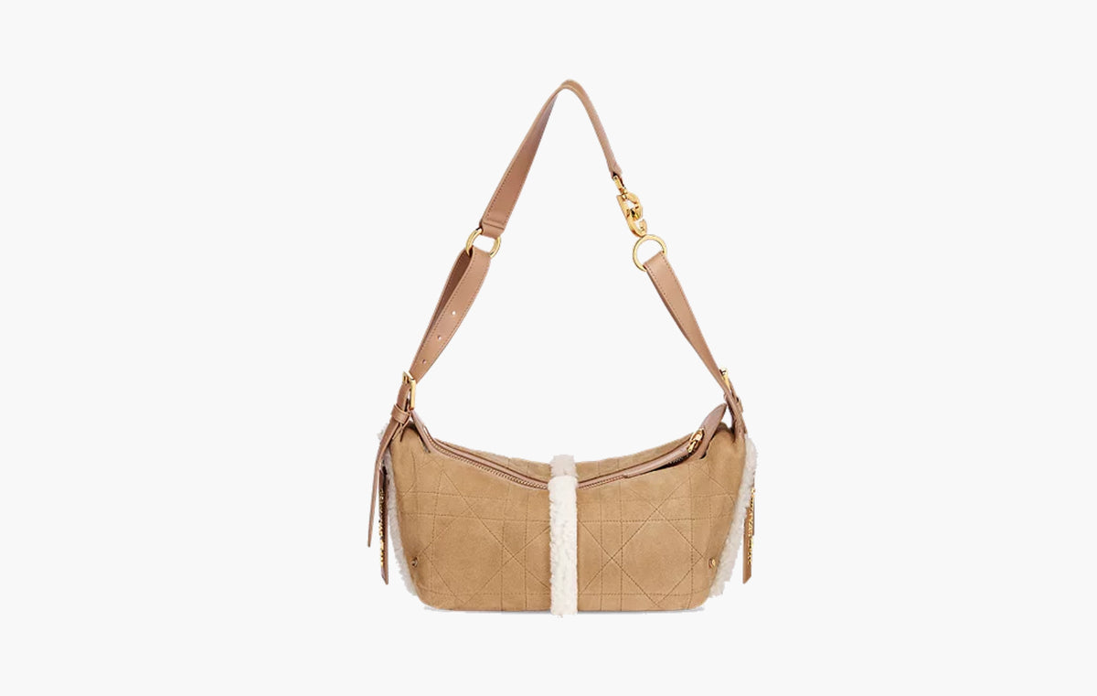 DiorAlps Small D-Journey Bag in Suede Lambskin "Beige"