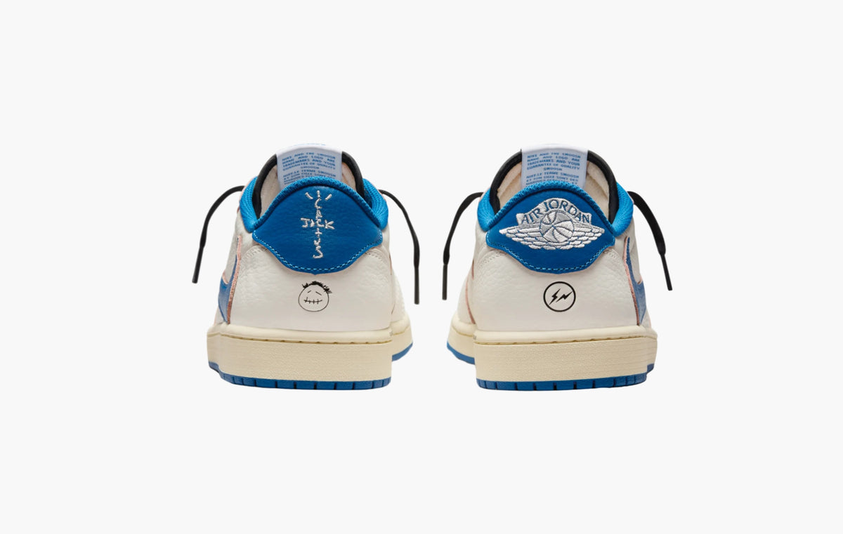 Jordan 1 Retro Low OG SP "Fragment x Travis Scott Sail Military Blue"