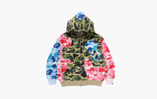 BAPE ABC Camo Patchwork Relaxed Fit Zip Hoodie "Multicolor"