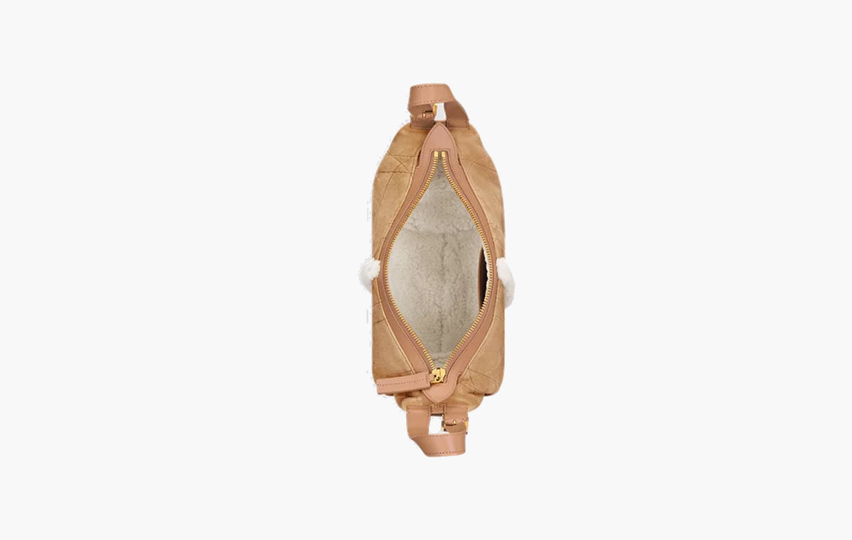 DiorAlps Small D-Journey Bag in Suede Lambskin "Beige"