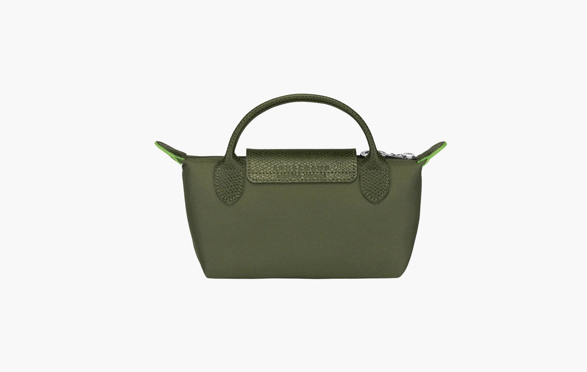 Le Pliage Green Pouch with handle "Forest"