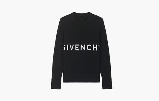 4G Knitted Cotton Crewneck "Black"