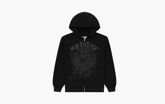 OG Web V2 Phantom Zip Up Hoodie "Black"