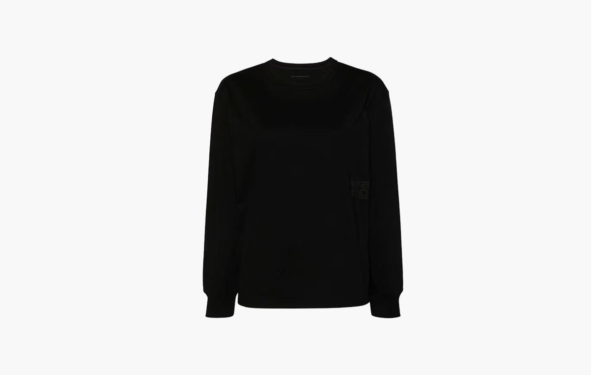 Essential Puff Logo Jersey Long Sleeve Tee "Black"