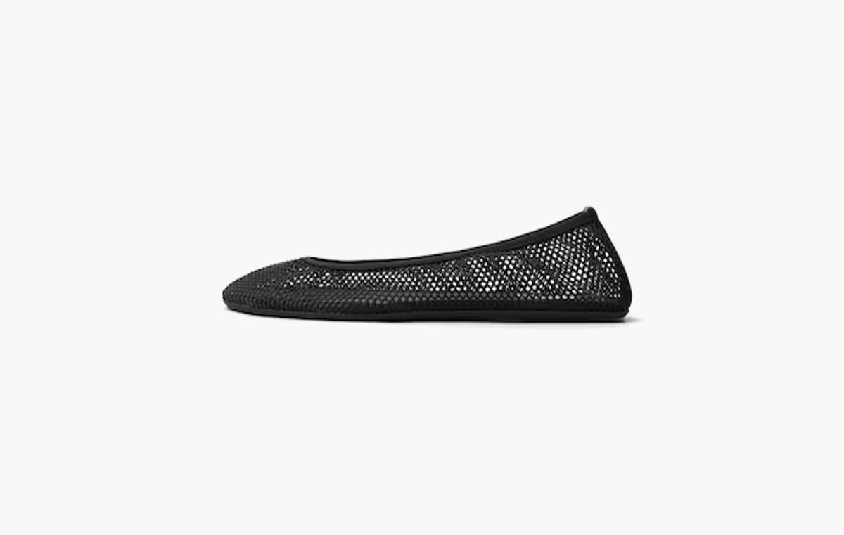 Flat Mesh Ballerinas "Black"