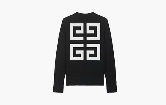 4G Knitted Cotton Crewneck "Black"