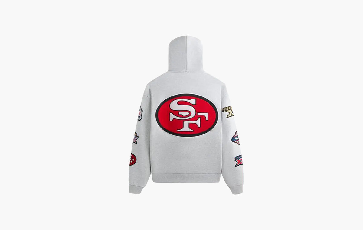For The NFL San Francisco 49ers Faithful Vintage Hoodie "Light Heather Grey"