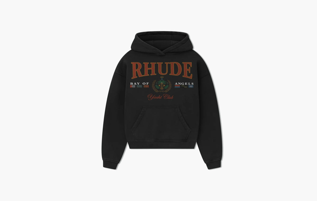 Bay Of Angels Yacht Hoodie "VTG Black"