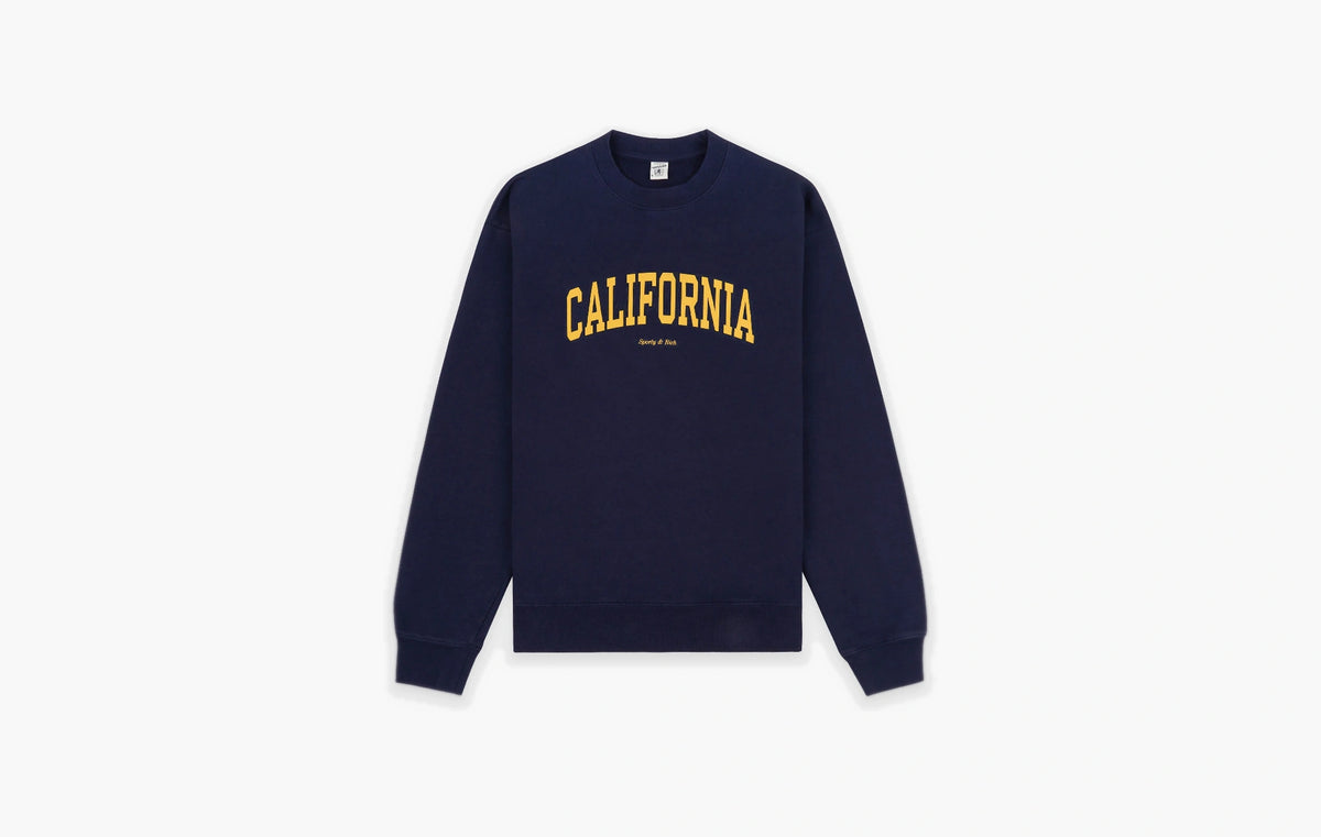 California Crewneck "Navy/Gold"