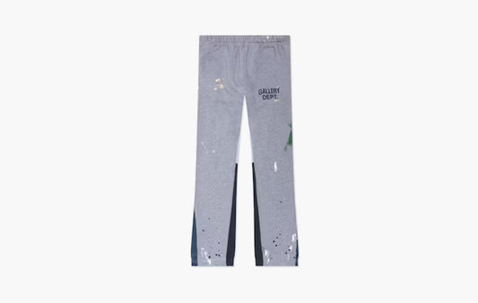 Painted Flare Sweat Pants "Heather Grey"
