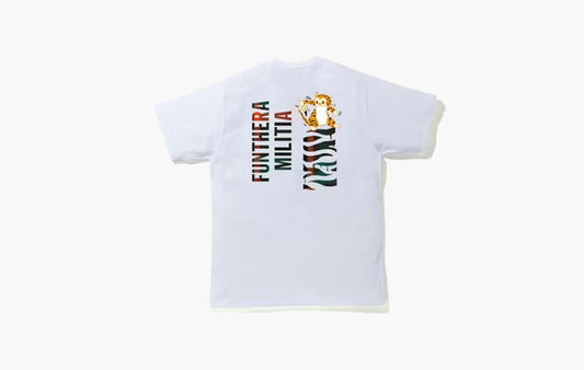 BAPE Check Tiger Tee "White/Green"