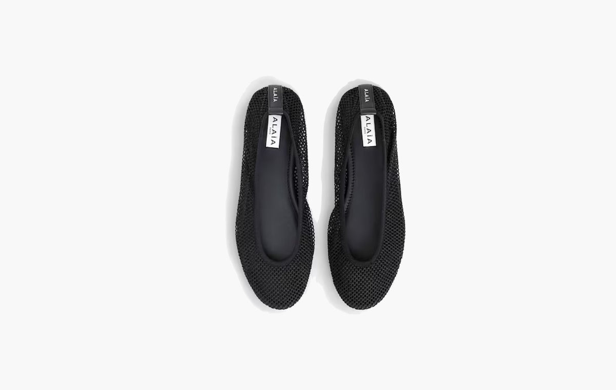 Flat Mesh Ballerinas "Black"