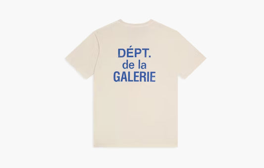 French Tee "Cream Blue"