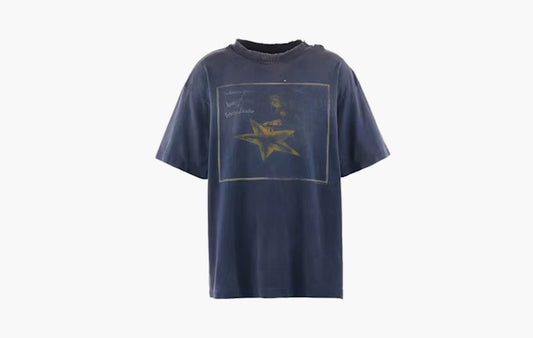 Saint Michael x Cactus Plant Flea Market STAR Tee "Navy"