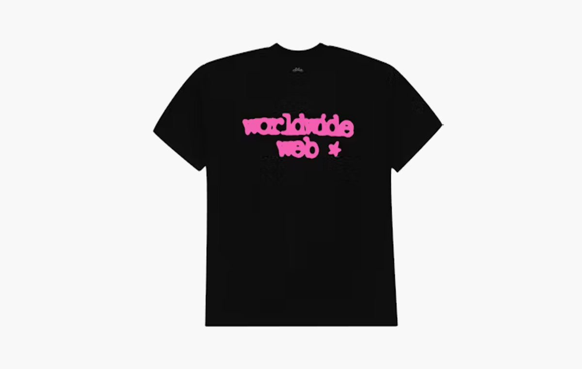 Web Tee "Black/Pink"