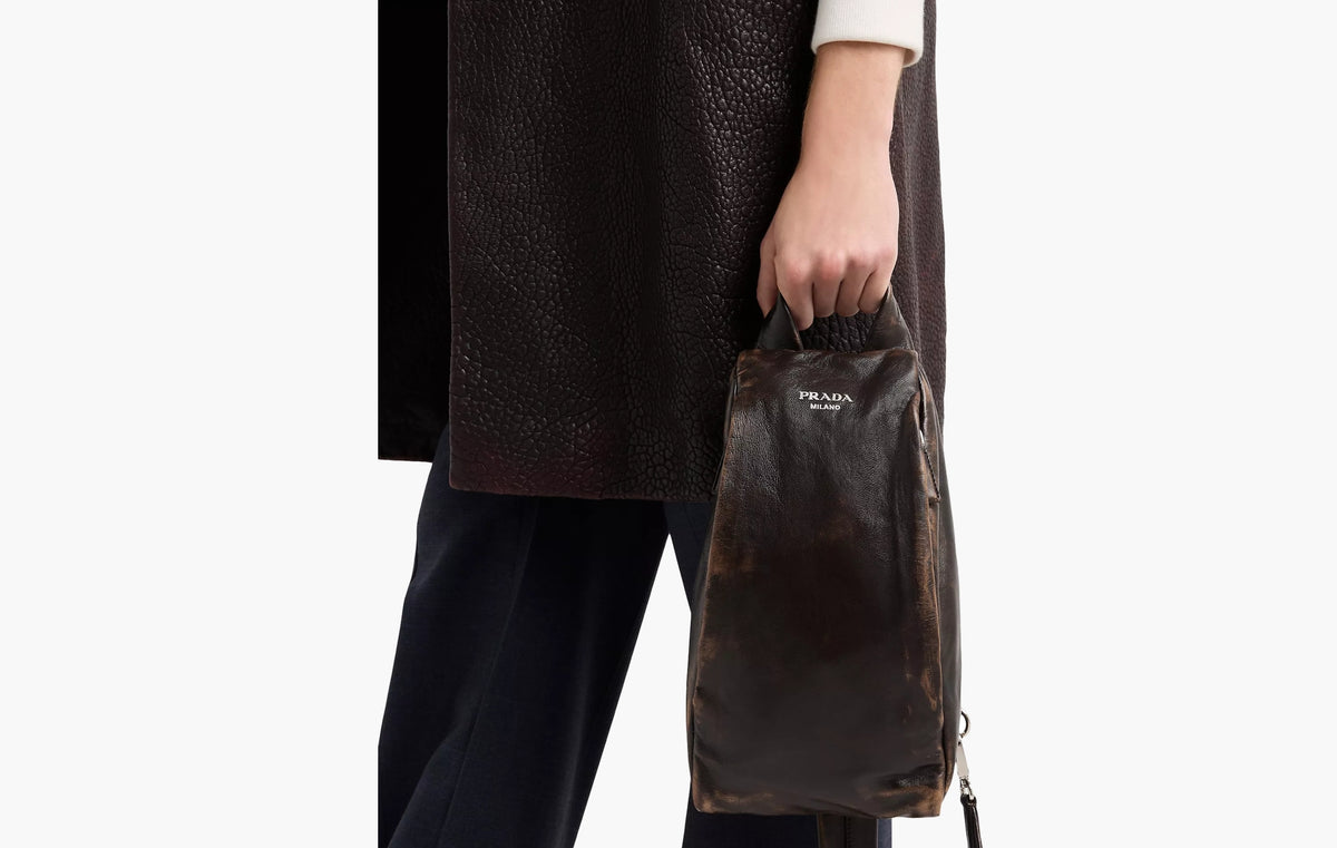 Nappa Leather Backpack "Dark Brown"