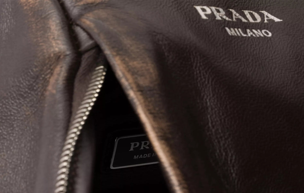 Nappa Leather Backpack "Dark Brown"