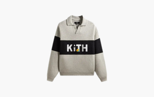 Disney For Pixar Nelson Rugby Sweater "Light Heather Grey"