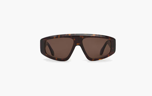 Aviator-Style Sunglasses "Dark Havana"